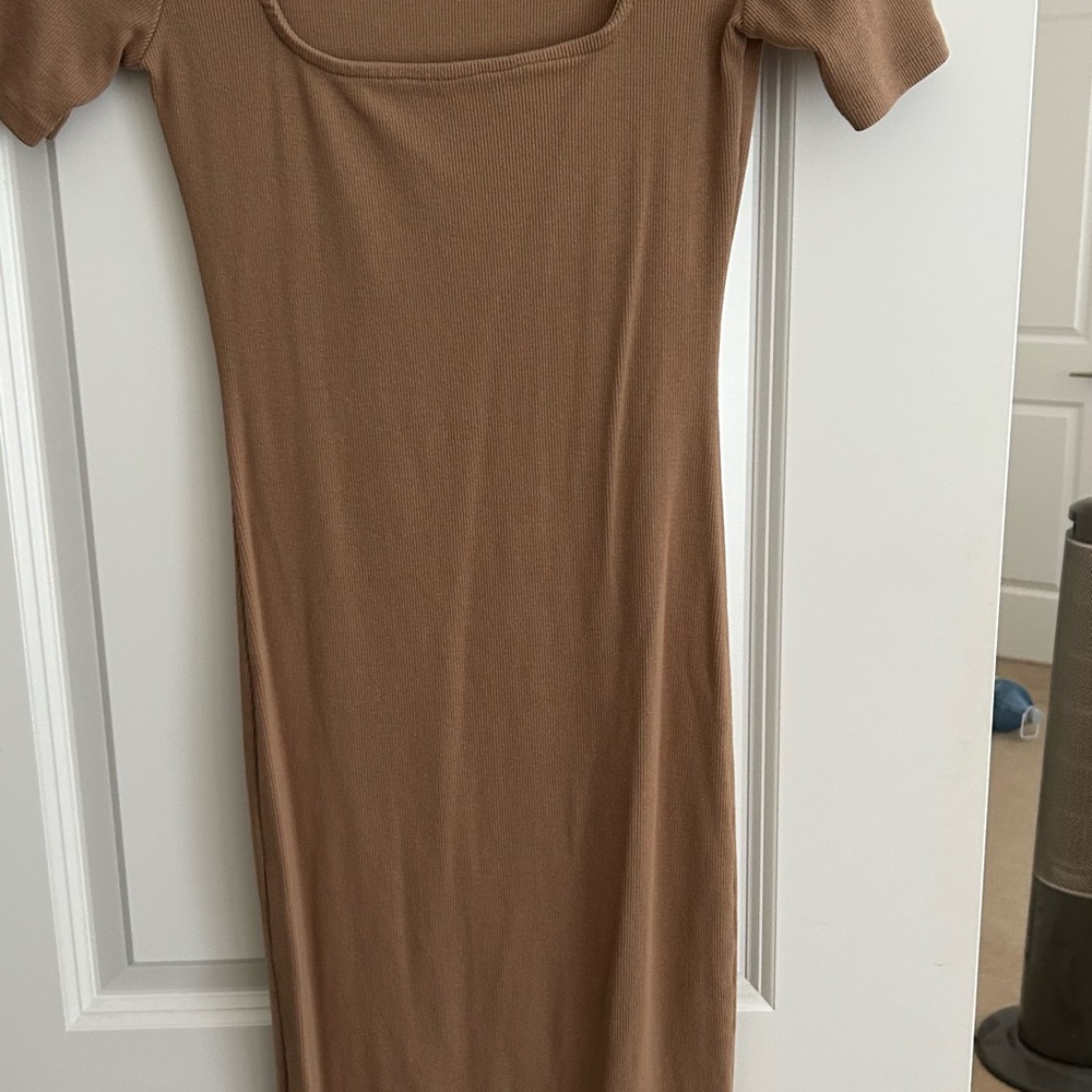 Zara Tan Midi Dress